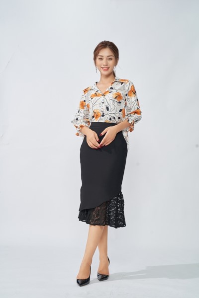 Hiển thị chi tiết cho Chân váy ôm gấu ren Ảnh của Chân váy ôm gấu ren