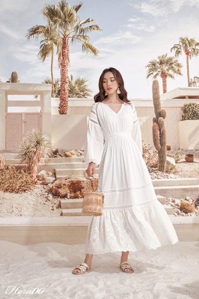 Hiển thị chi tiết cho Đầm maxi cổ V Ảnh của Đầm maxi cổ V