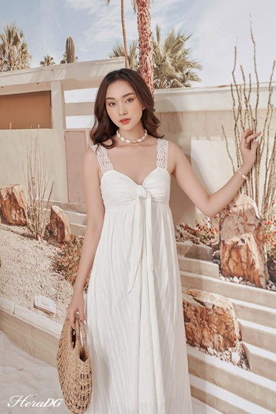 Hiển thị chi tiết cho Đầm xòe nơ ngực Ảnh của Đầm xòe nơ ngực