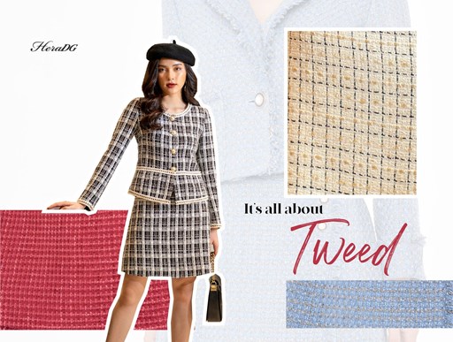 Dạ Tweed - xu hướng thời trang tiếp tục khuynh đảo mùa thu đông năm nay Dạ Tweed - xu hướng thời trang tiếp tục khuynh đảo mùa thu đông năm nay