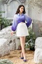 101-1 Ảnh của Áo dài tay thắt nơ sau