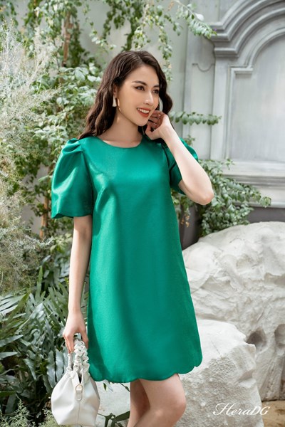 Hiển thị chi tiết cho Đầm suông gấu múi cong Ảnh của Đầm suông gấu múi cong