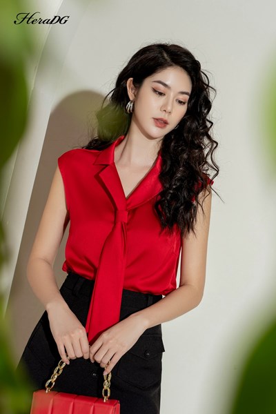 Hiển thị chi tiết cho Áo vai chờm cổ cavat Ảnh của Áo vai chờm cổ cavat