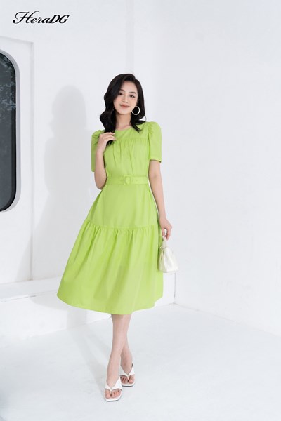 Hiển thị chi tiết cho Đầm suông kèm đai Ảnh của Đầm suông kèm đai