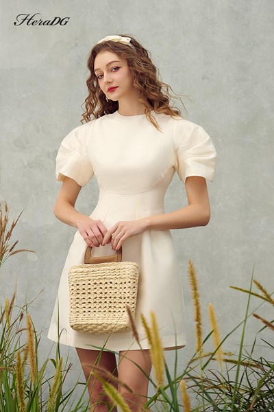 Hiển thị chi tiết cho Đầm xoè tay xếp bồng Ảnh của Đầm xoè tay xếp bồng