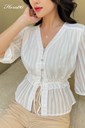 6-9 Ảnh của Áo bèo eo thắt nơ
