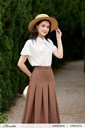 Ma-17 Ảnh của Áo kiểu vai trễ thắt nơ