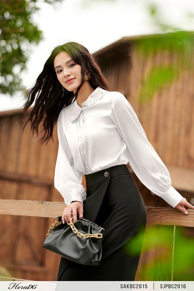 Hiển thị chi tiết cho Chân váy midi vạt lệch bong Ảnh của Chân váy midi vạt lệch bong