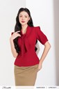 Magsa2-10 Ảnh của Áo peplum cộc tay thắt nơ