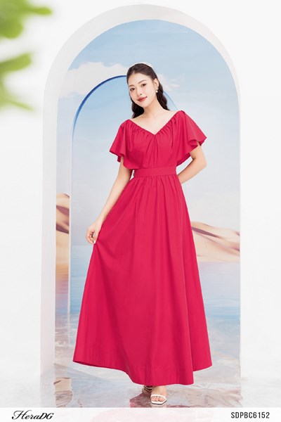 Hiển thị chi tiết cho Đầm maxi cổ V Ảnh của Đầm maxi cổ V