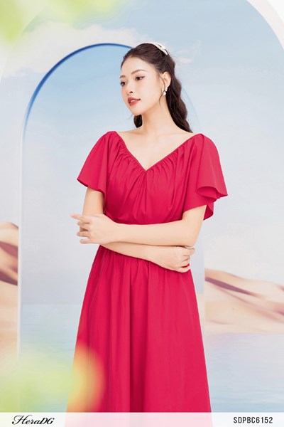 Hiển thị chi tiết cho Đầm maxi cổ V Ảnh của Đầm maxi cổ V