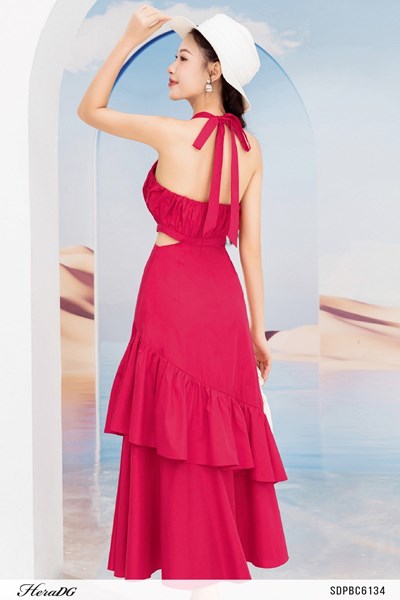 Hiển thị chi tiết cho Đầm maxi cut-out Ảnh của Đầm maxi cut-out