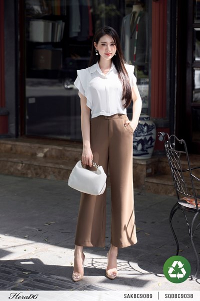 Hiển thị chi tiết cho Áo tay bèo dáng crotop Ảnh của Áo tay bèo dáng crotop
