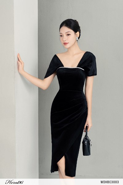 Hiển thị chi tiết cho Đầm tiệc ôm trễ vai Ảnh của Đầm tiệc ôm trễ vai