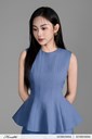 333-37 Ảnh của Áo kiểu peplum mí gân