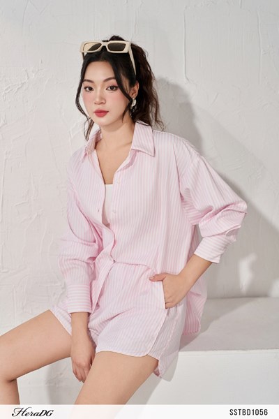 Hiển thị chi tiết cho Set bộ sơ mi, quần short Ảnh của Set bộ sơ mi, quần short