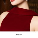 Makafds89-35 Ảnh của Đầm xoè dáng dài cổ khăn