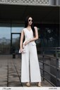 Mla-07 Ảnh của Jumpsuit dài đai chéo