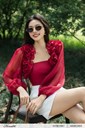M001-26 Ảnh của Áo tơ dáng lửng khoác ngoài, áo cup ngực trong