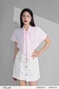 Pasc-07 Ảnh của Áo kẻ cổ nơ tay liền