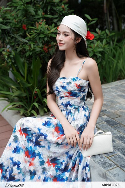 Hiển thị chi tiết cho Đầm xoè xếp nếp ngực Ảnh của Đầm xoè xếp nếp ngực