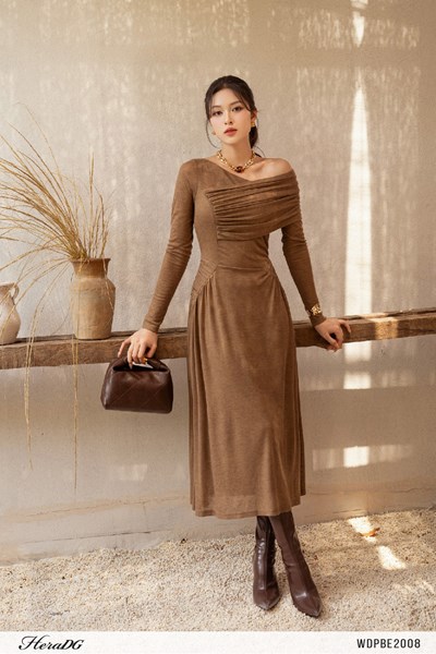 Hiển thị chi tiết cho Đầm xoè nhún hông Ảnh của Đầm xoè nhún hông