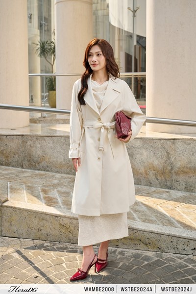 Hiển thị chi tiết cho Áo măng tô cổ 2 ve kèm đai Ảnh của Áo măng tô cổ 2 ve kèm đai