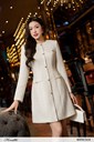 Ma341-41 Ảnh của Đầm tweed dáng A