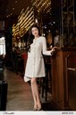 Ma341-39 Ảnh của Đầm tweed dáng A