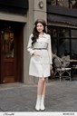 Ma341-50 Ảnh của Áo khoác dạ tweed dáng A