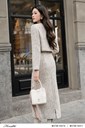 Ma341-55-1 Ảnh của Chân váy dạ tweed dáng suông có túi