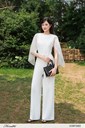 0Mac02-46 Ảnh của Jumpsuit cổ yếm kèm choàng tơ