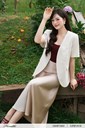 0Mac02-08 Ảnh của Áo blazer hoa nổi tay cộc