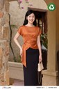 z7839130145219_3c8a390f136c46ca11fb6809c62159a6 Ảnh của Áo lụa eo thắt vạt đổ