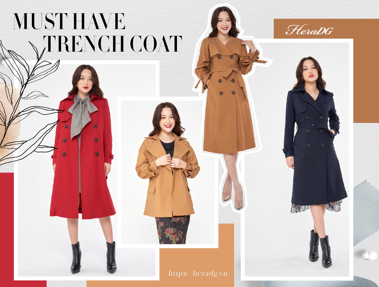Trench Coat - chiếc áo khoác không thể thiếu trong mùa lạnh