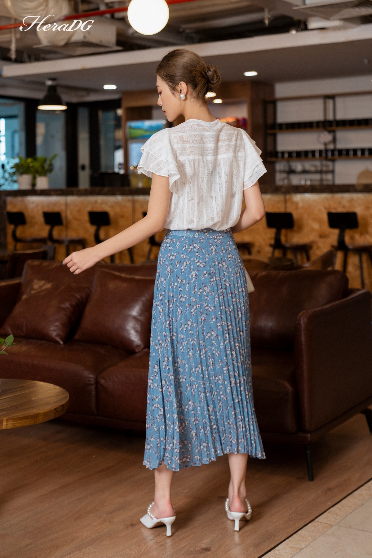 Set váy thiết kế chân váy dập ly sang chảnh vô cùng tôn dáng  Shopee Việt  Nam