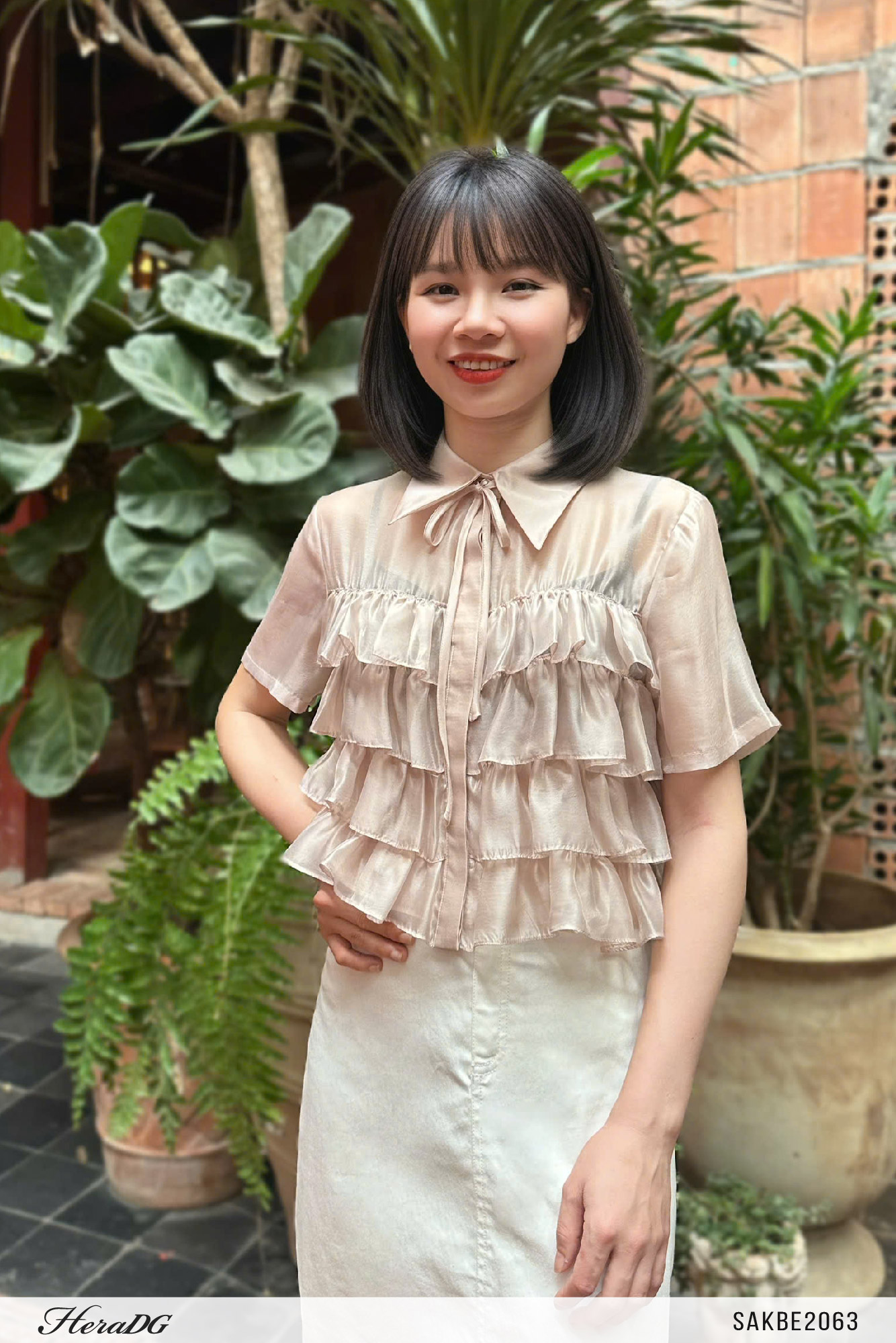 Ảnh của Áo sơ mi tơ bèo tầng