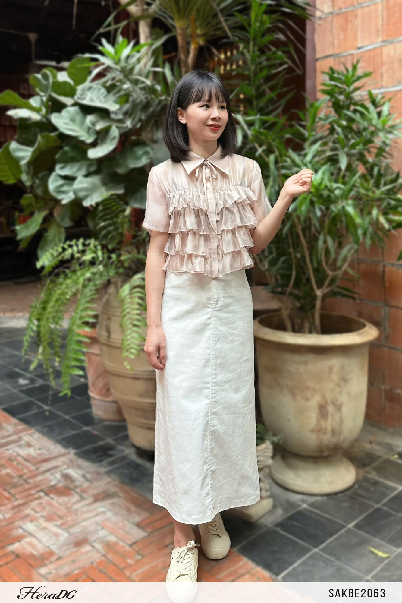 Ảnh của Áo sơ mi tơ bèo tầng