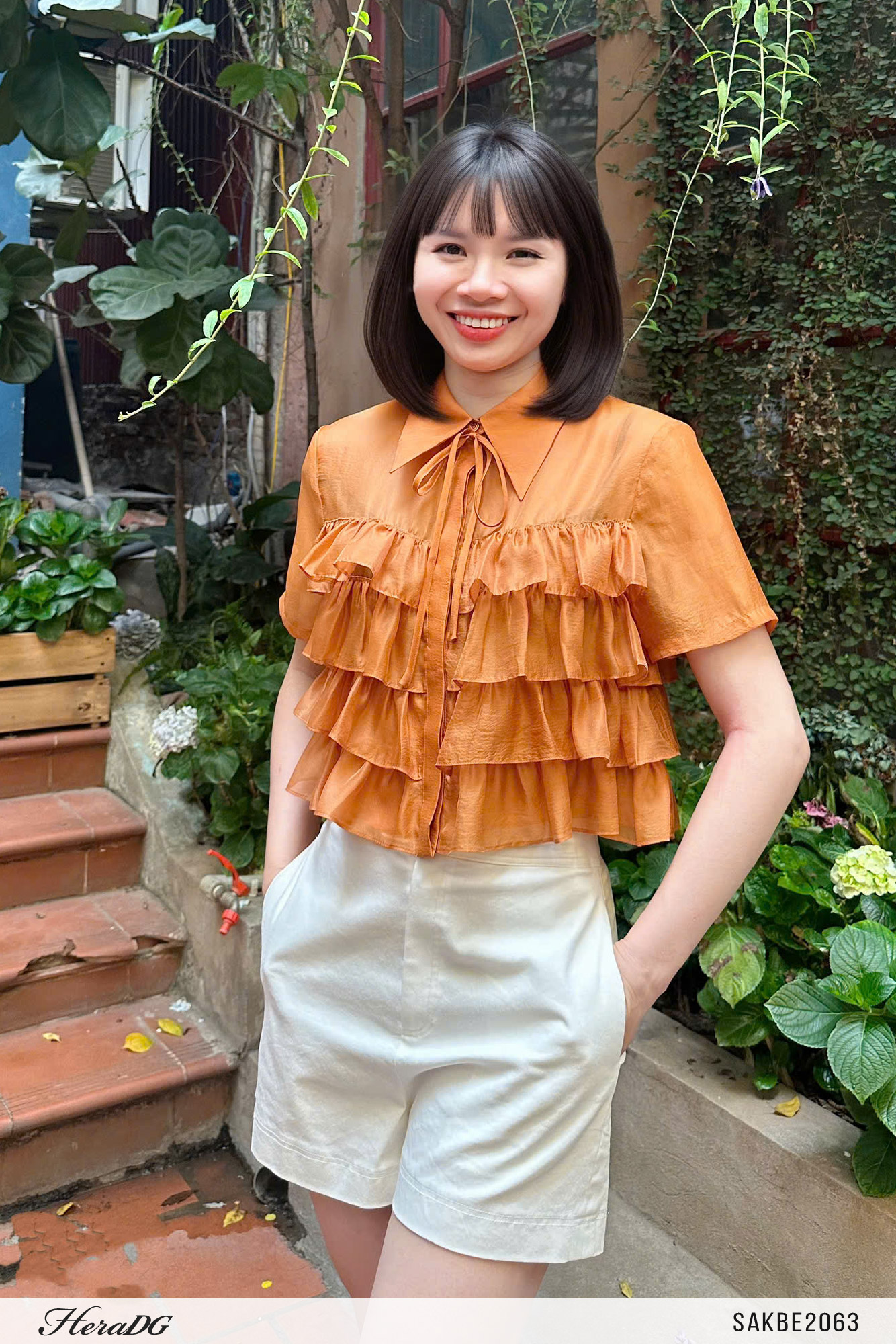 Ảnh của Áo sơ mi tơ bèo tầng