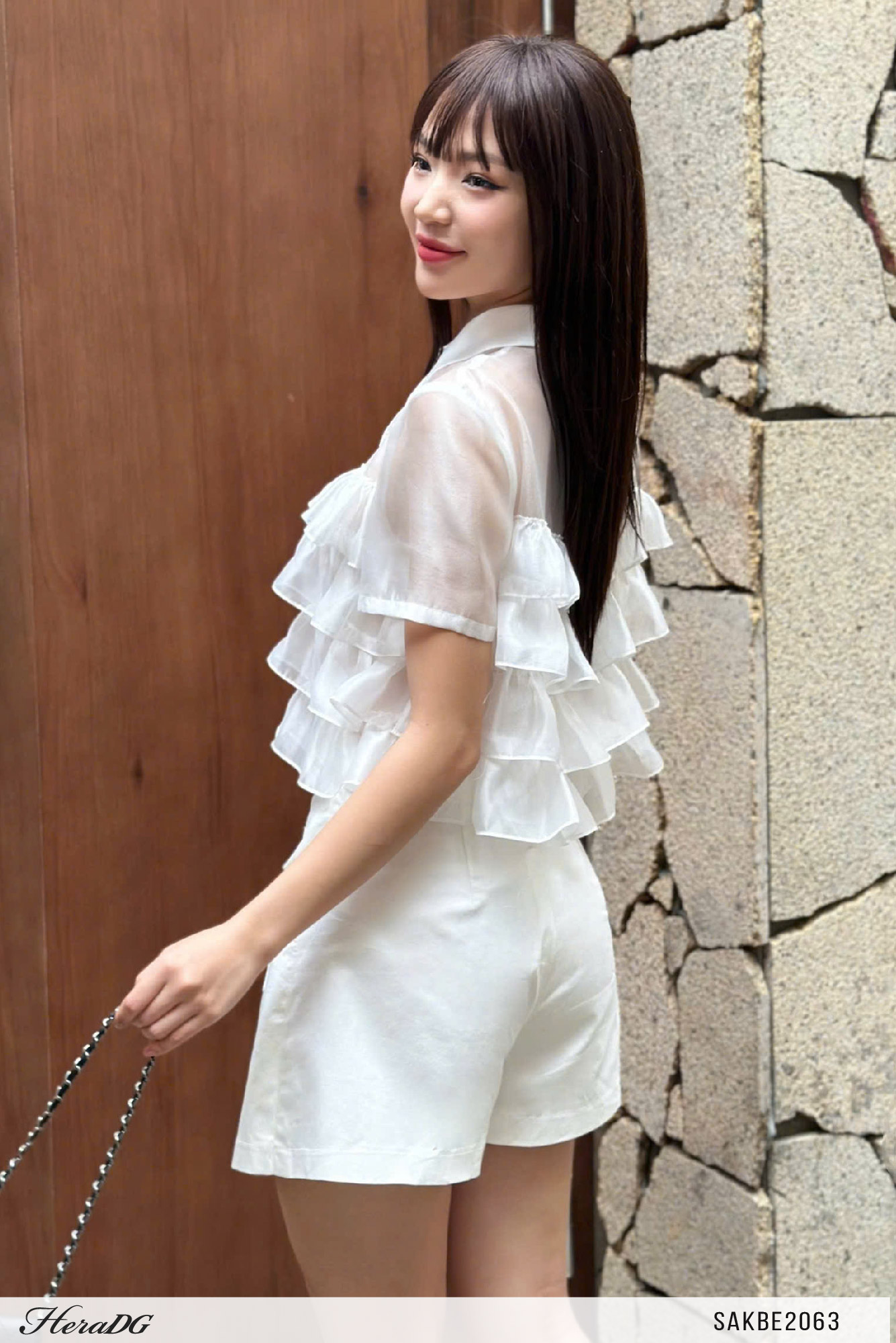 Ảnh của Áo sơ mi tơ bèo tầng