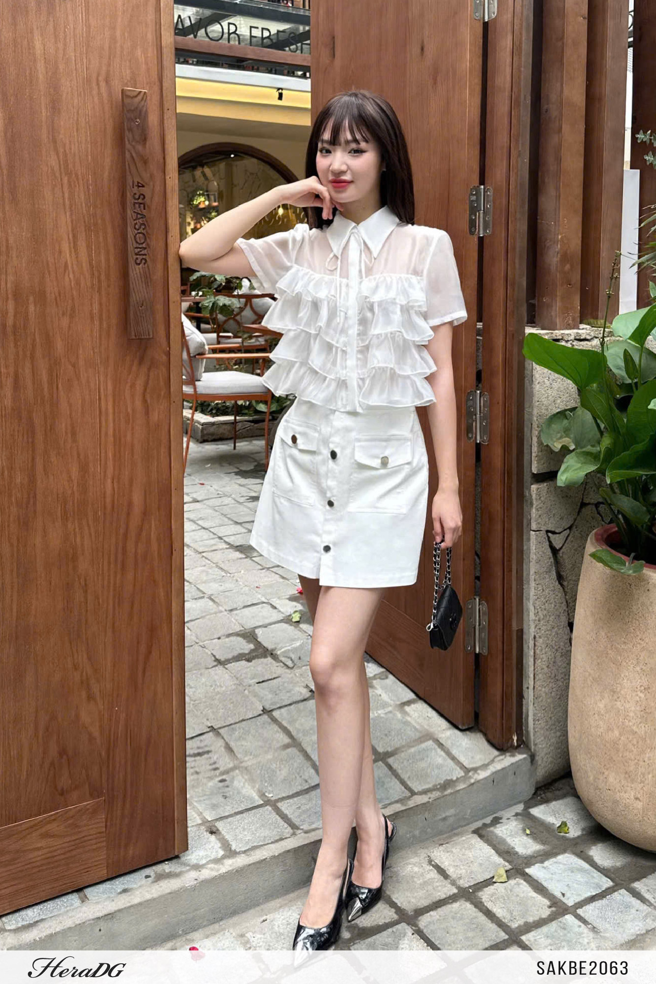 Ảnh của Áo sơ mi tơ bèo tầng