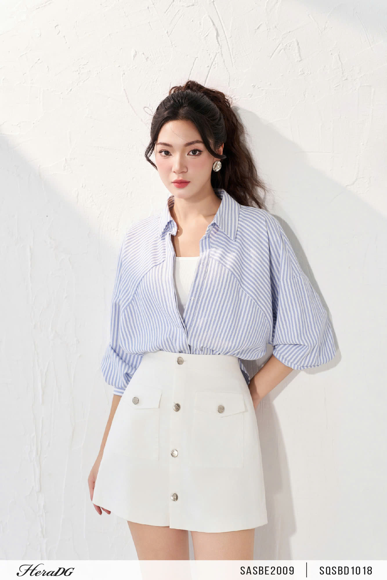 Ảnh của Áo sơ mi poplin kẻ