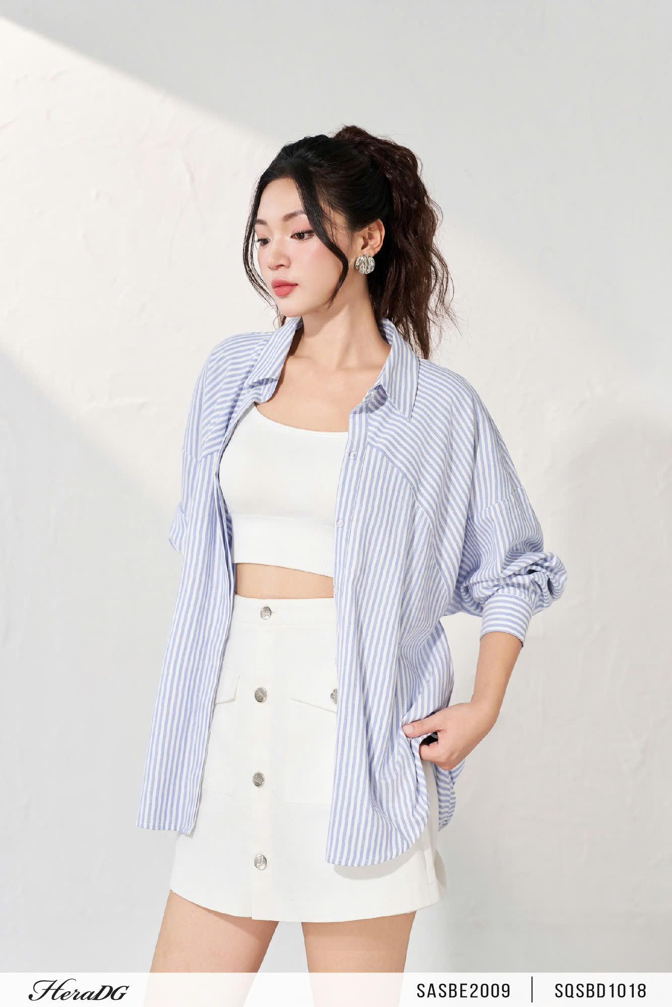 Ảnh của Áo sơ mi poplin kẻ