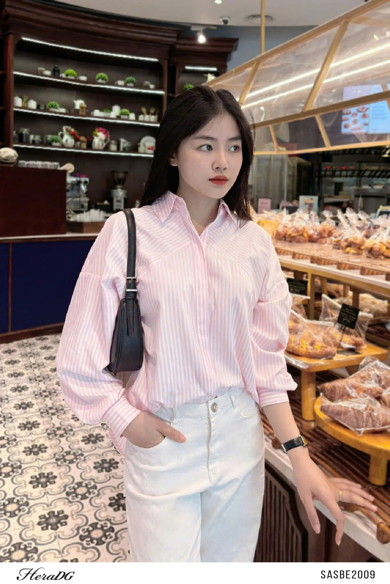 Ảnh của Áo sơ mi poplin kẻ