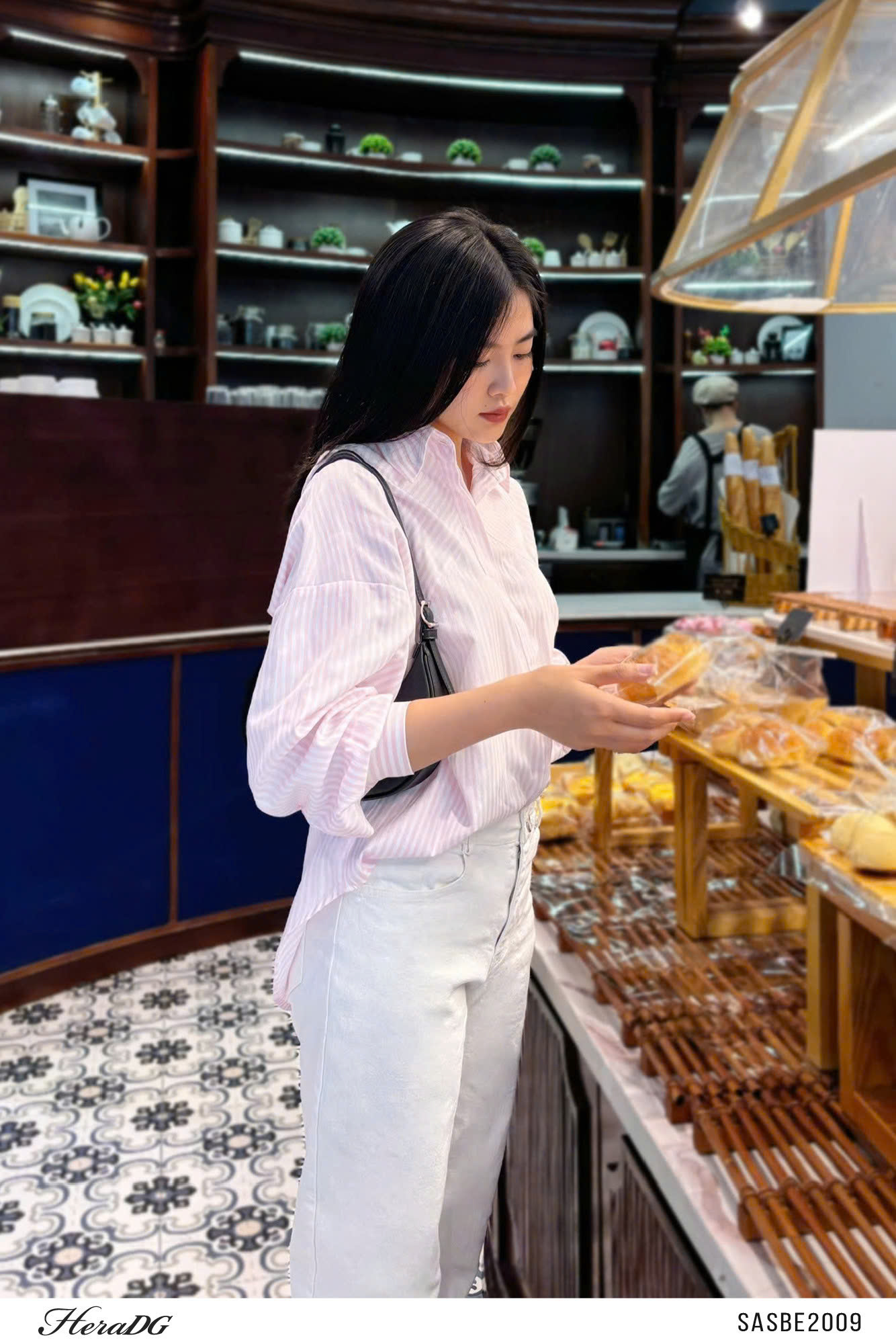 Ảnh của Áo sơ mi poplin kẻ