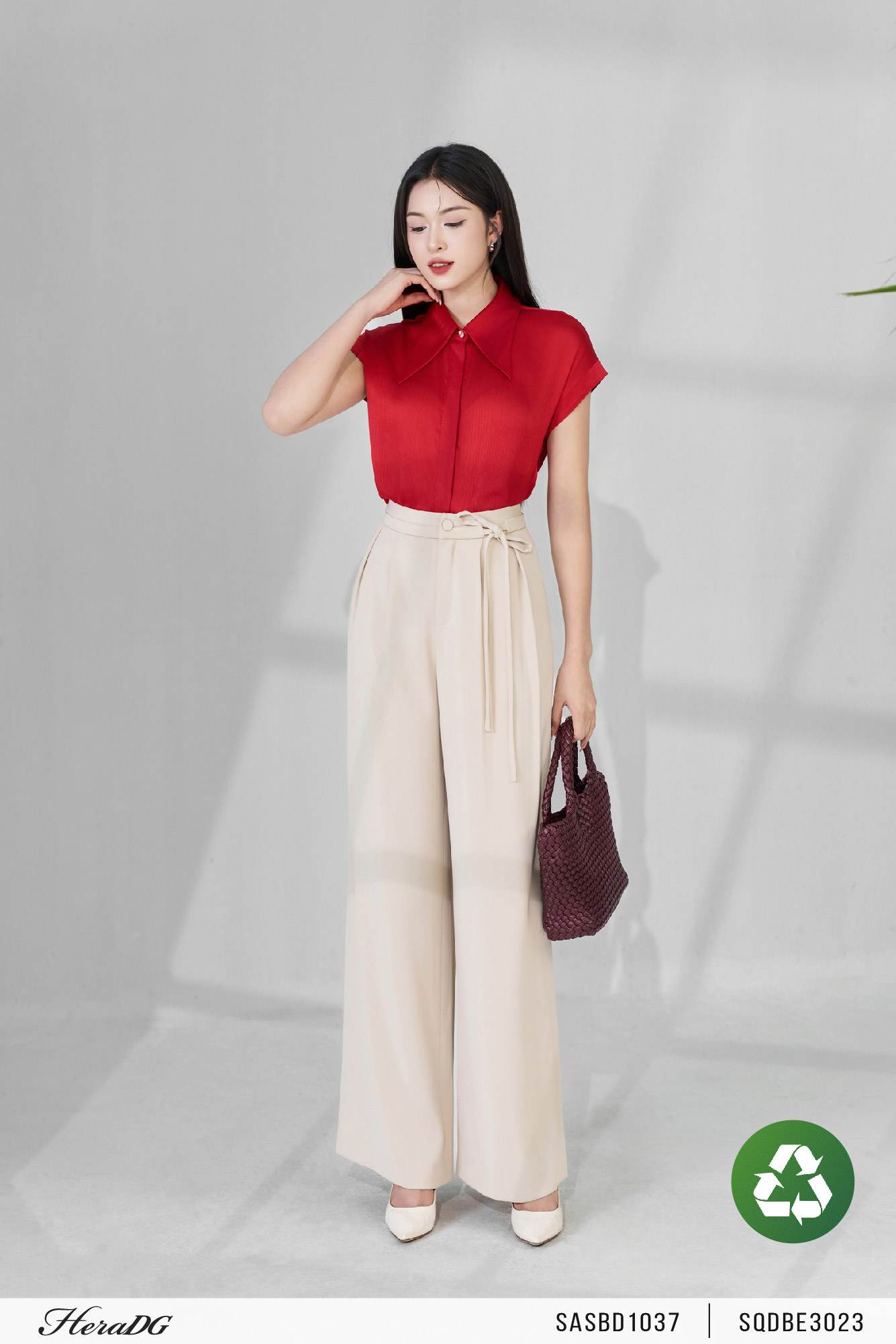 Ảnh của Quần ống đứng cạp nơ