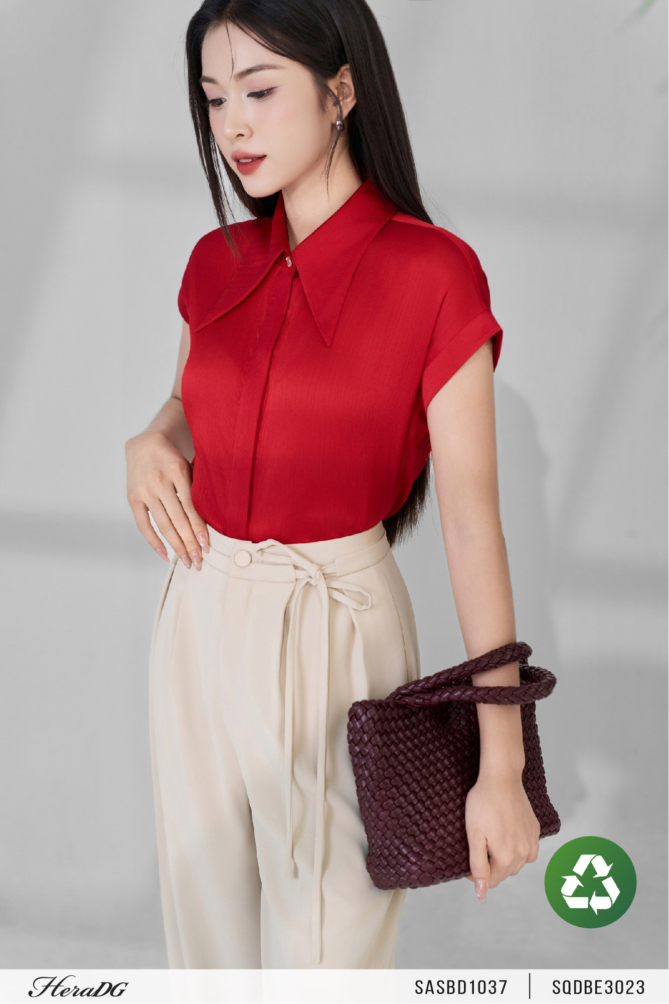 Ảnh của Quần ống đứng cạp nơ