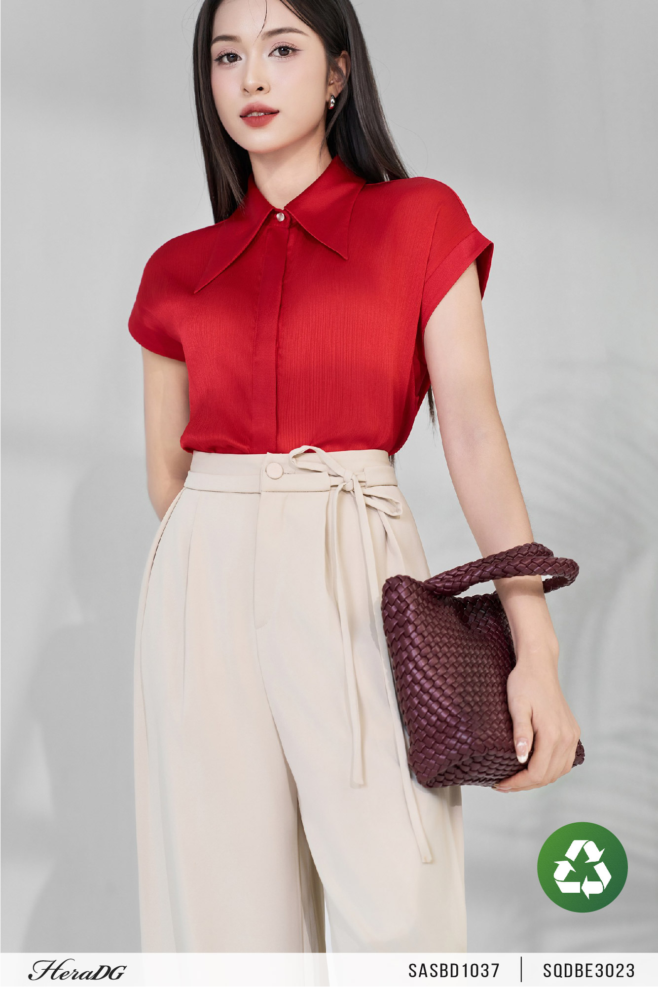 Ảnh của Quần ống đứng cạp nơ