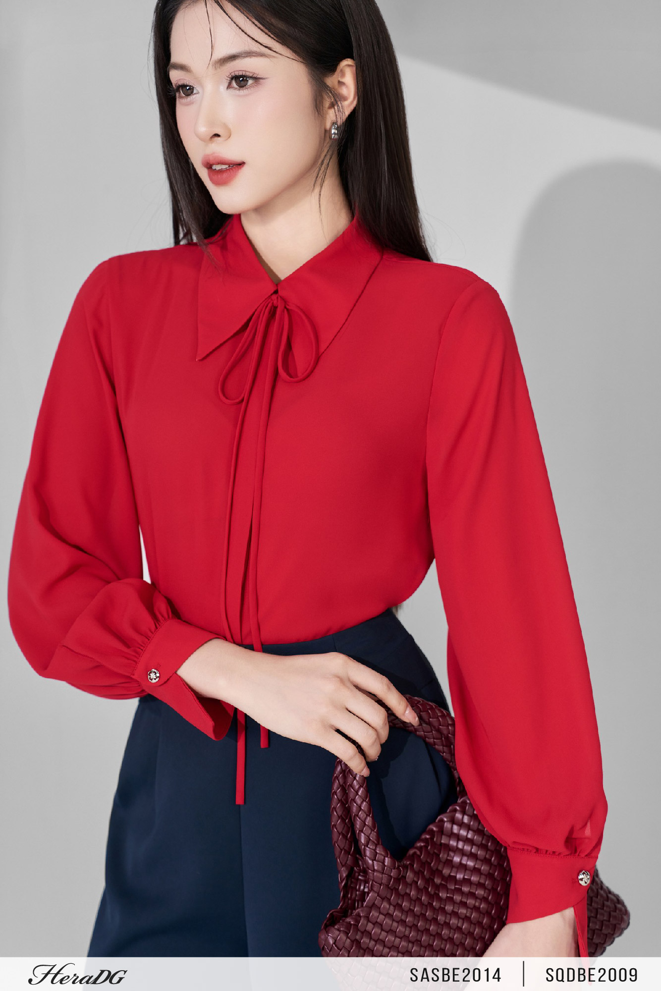 Ảnh của Áo sơ mi dây nơ cổ