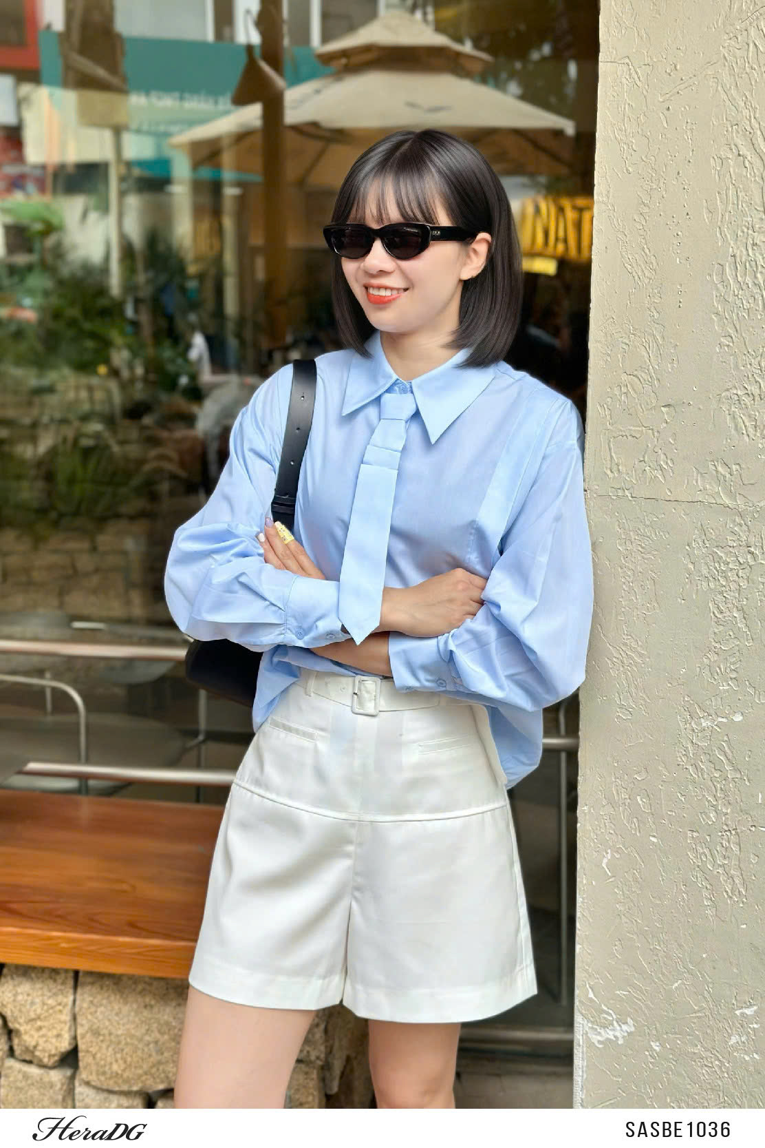 Ảnh của Áo sơ mi cà vạt đính nơ